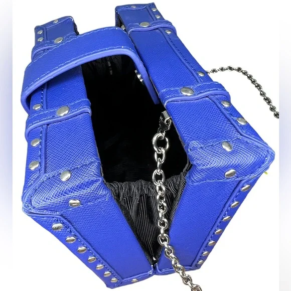 BCBG Studded Trunk Shoulder Purse NWT - Picture 2 of 9